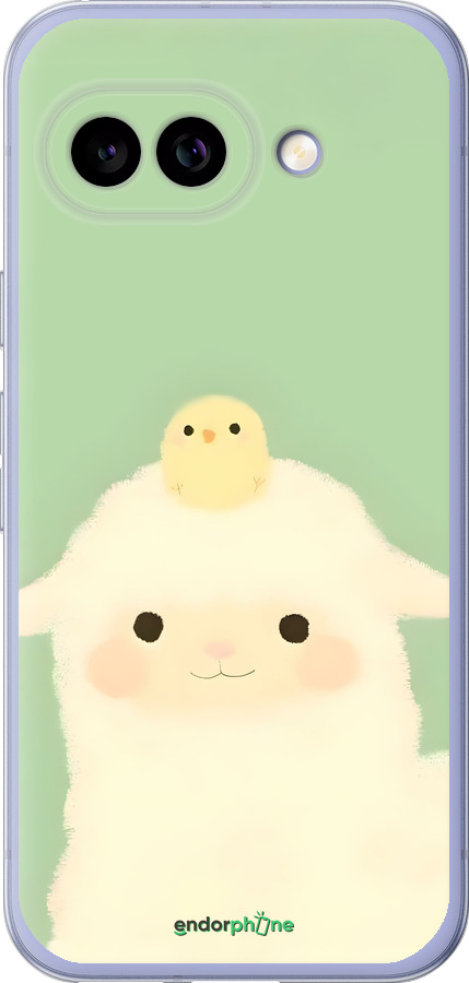 Силиконовый чехол Барашек и ципленок для Google Pixel 9A - 6369u-3899 изображение 