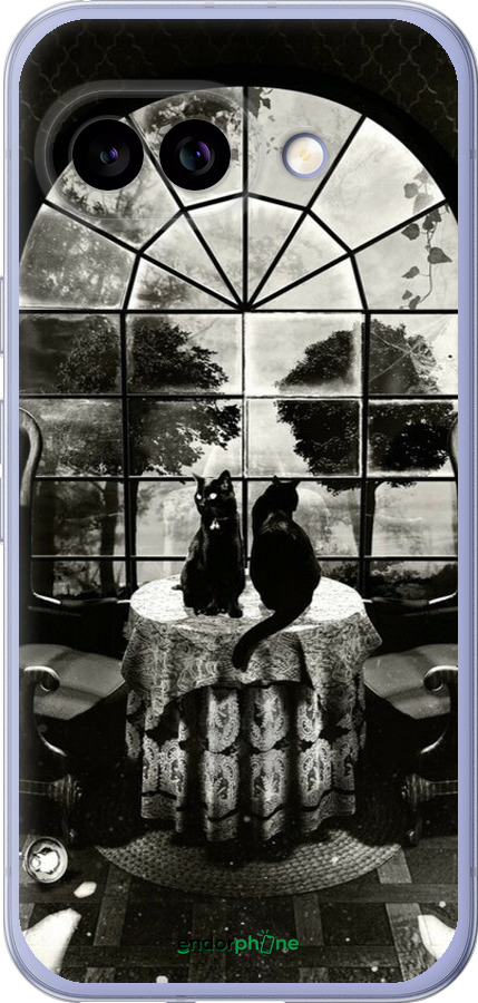 Силиконовый чехол Череп и коты для Google Pixel 9A - 6432u-3899 изображение 