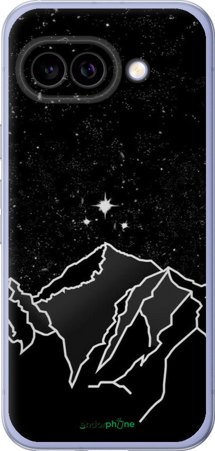 Силиконовый чехол Минималистический горный пейзаж для Google Pixel 9A - 6438u-3899 изображение 