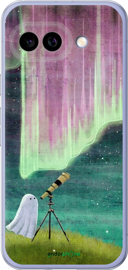 Силиконовый чехол Привидение и звезды для Google Pixel 9A - 6443u-3899 изображение 