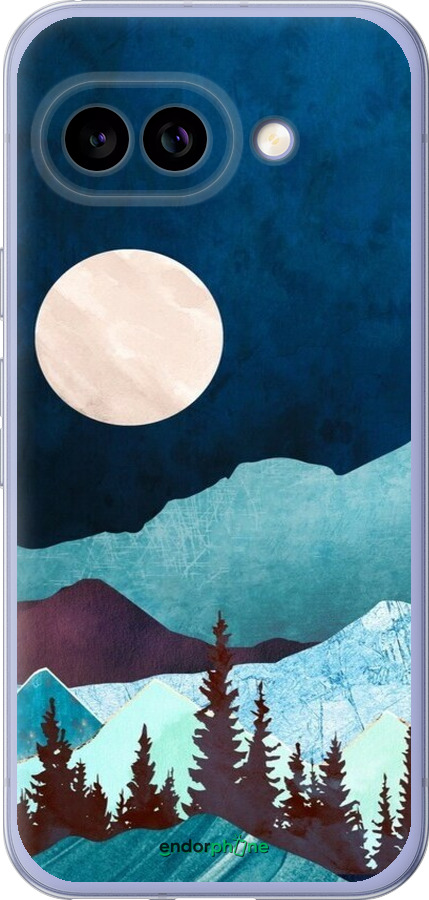 Силиконовый чехол Горная идиллия ночной пейзаж для Google Pixel 9A - 6488u-3899 изображение 