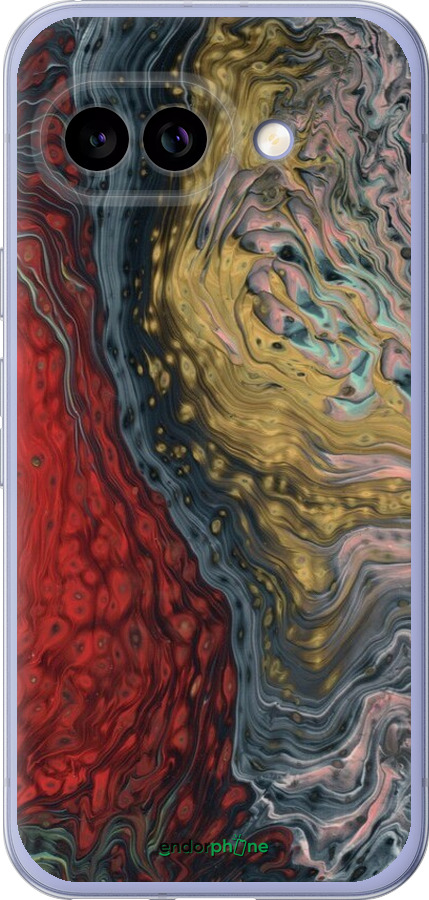 Силиконовый чехол С изображением абстрактной живописи для Google Pixel 9A - 6530u-3899 изображение 