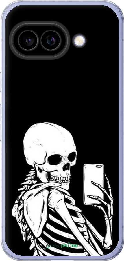 Силиконовый чехол Скелет делает Selfie для Google Pixel 9A - 6535u-3899 изображение 