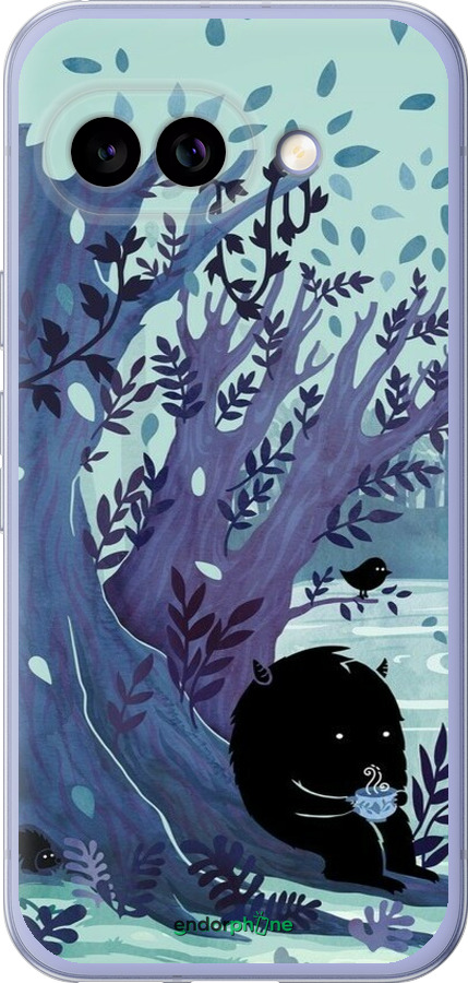 Силиконовый чехол Арт принт Тихое место чая для Google Pixel 9A - 6544u-3899 изображение 