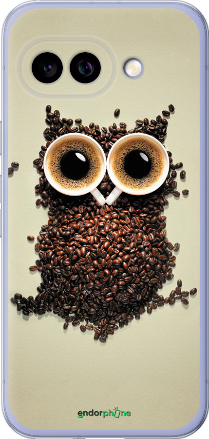 Силиконовый чехол Сова из кофе для Google Pixel 9A - 777u-3899 изображение 