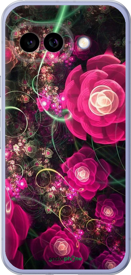 Силиконовый чехол Абстрактные цветы 3 для Google Pixel 9A - 850u-3899 изображение 