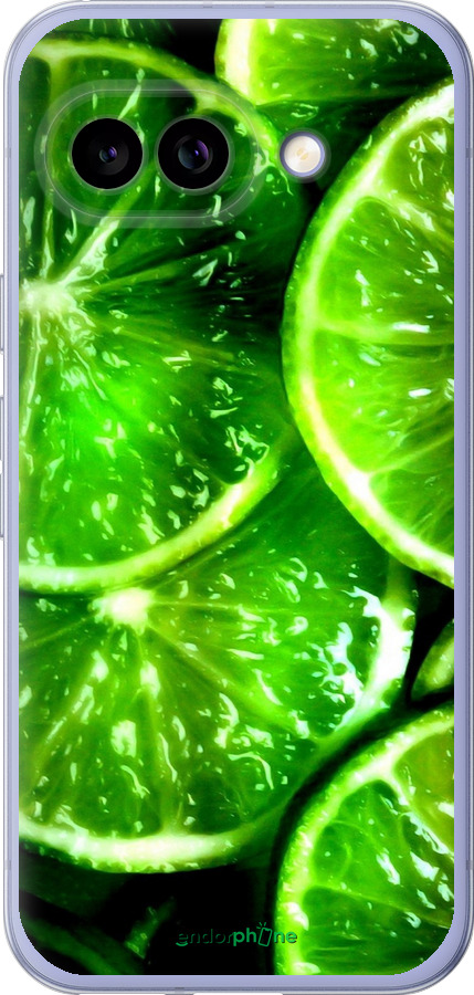 Силиконовый чехол Зелёные дольки лимона для Google Pixel 9A - 852u-3899 изображение 