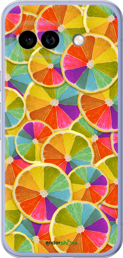 Силиконовый чехол Разноцветные дольки лимона для Google Pixel 9A - 861u-3899 изображение 