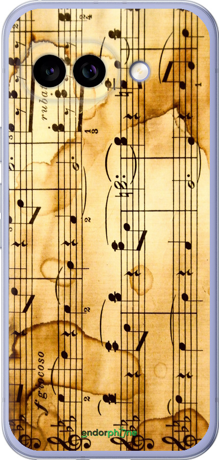 Силиконовый чехол Ноты для Google Pixel 9A - 905u-3899 изображение 