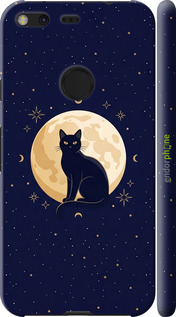 3D пластиковый матовый чехол 'Cute Cat Celestial/Witchy' для Google Pixel XL изображение 3