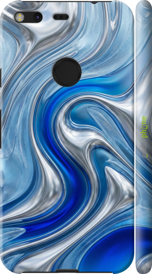 3D пластиковий матовий чехол Liquid Chrome для Google Pixel XL - 6781m-401 изображение 