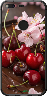 Силіконовий чехол Вишня у шоколаді для Google Pixel XL - 6698u-401 изображение 