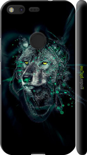 3D пластиковий матовий чехол Wolf для Google Pixel - 6610m-400 изображение 