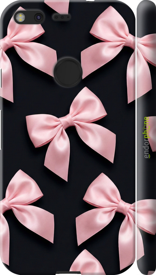 3D пластиковый матовый чехол Coquette Ribbons Dark Coquette для Google Pixel - 6767m-400 изображение 