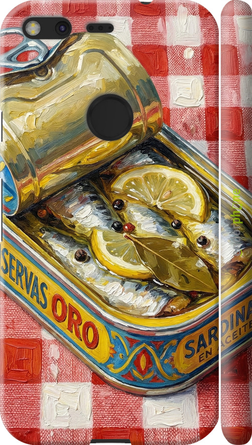 3D пластиковый матовый чехол Vintage Sardine Tin Phone для Google Pixel - 6772m-400 изображение 