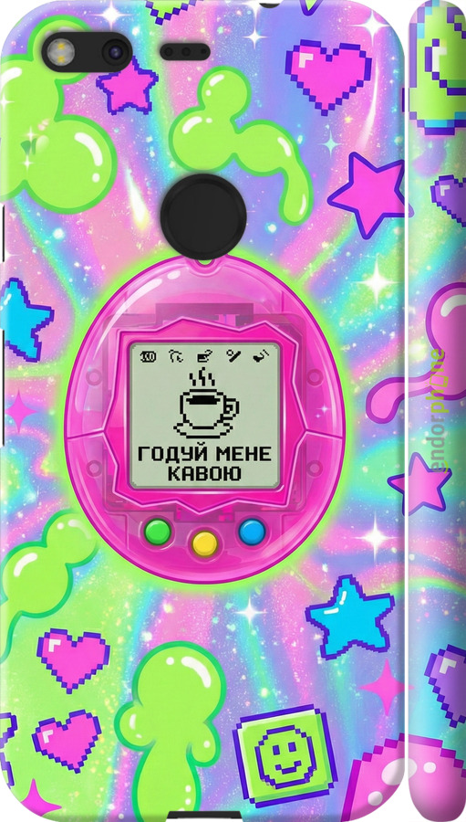 3D пластиковий матовий чехол Y2K Aesthetic Retro Pet: Годуй мене кавою для Google Pixel - 6784m-400 изображение 
