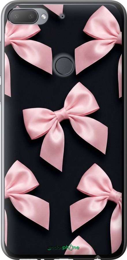 Силиконовый чехол Coquette Ribbons Dark Coquette для HTC Desire 12 Plus - 6767u-1485 изображение 