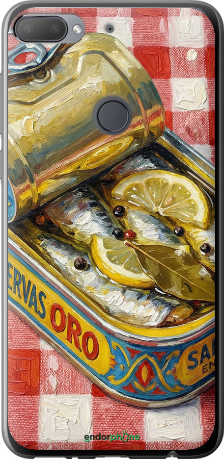 Силиконовый чехол Vintage Sardine Tin Phone для HTC Desire 12 Plus - 6772u-1485 изображение 