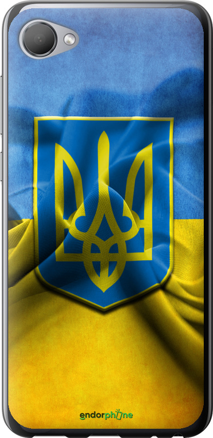 

Силіконовий чохол "Прапор та герб України" для HTC Desire 12, Блакитний