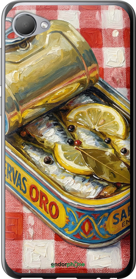 Силиконовый чехол Vintage Sardine Tin Phone для HTC Desire 12 - 6772u-1476 изображение 