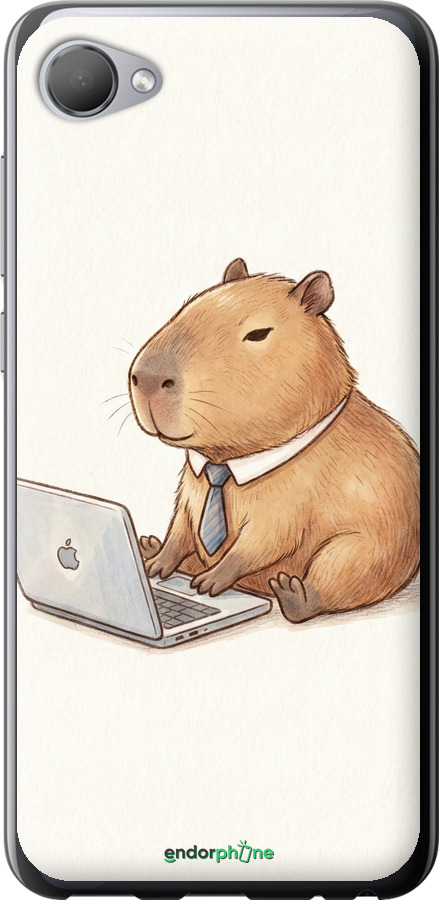 Силиконовый чехол Funny Capybara CEO Working для HTC Desire 12 - 6777u-1476 изображение 