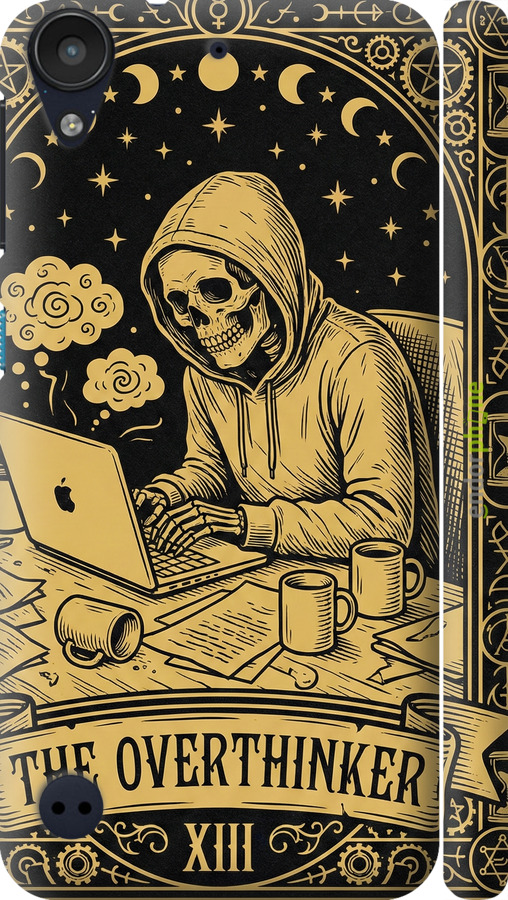 3D пластиковый глянцевый чехол The Overthinker для HTC Desire 530 - 6774c-613 изображение 