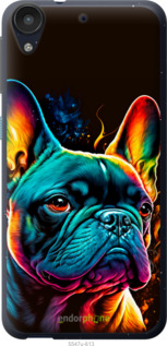 Силиконовый чехол Яркий бульдог для HTC Desire 630 - 5547u-454 изображение 
