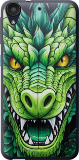 Силиконовый чехол Зелёный дракон для HTC Desire 630 - 5816u-454 изображение 