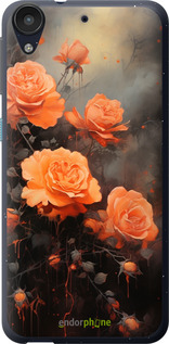 Силиконовый чехол Оранжевые розы для HTC Desire 530 - 5944u-613 изображение 
