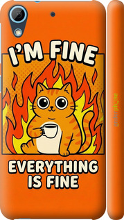 3D пластиковый матовый чехол 'Funny Cat' для HTC Desire 628 Dual Sim изображение 5