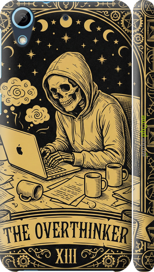 3D пластиковий матовий чехол The Overthinker для HTC Desire 628 Dual Sim - 6774m-949 изображение 