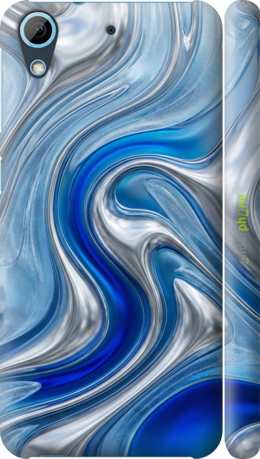 3D пластиковый матовый чехол Liquid Chrome для HTC Desire 628 Dual Sim - 6781m-949 изображение 
