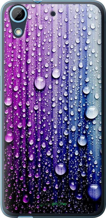 

Силіконовий чохол "Краплини води" для HTC Desire 626G, Синій