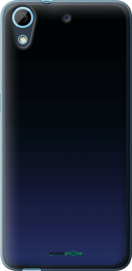 Силиконовый чехол Градиент в тёмно - синем стиле для HTC Desire 628 Dual Sim - 6542u-949 изображение 
