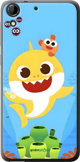 Силіконовий чехол Бейби Шарк для HTC Desire 728G - 6303u-145 изображение 