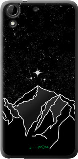 Силиконовый чехол Минималистический горный пейзаж для HTC Desire 728G - 6438u-145 изображение 