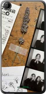 Силиконовый чехол Aesthetic Scrapbook Collage для HTC Desire 728G - 6773u-145 изображение 