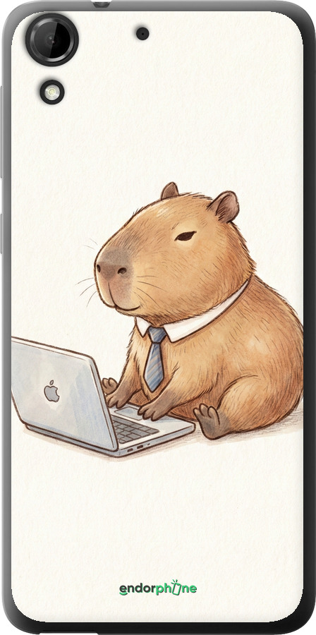Силиконовый чехол Funny Capybara CEO Working для HTC Desire 728G - 6777u-145 изображение 