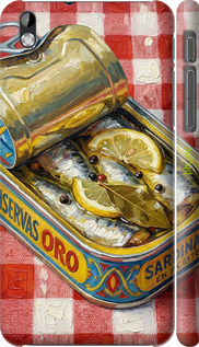 3D пластиковый матовый чехол 'Vintage Sardine Tin Phone' для HTC Desire 816 изображение 1