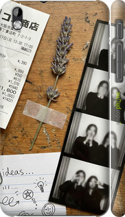 3D пластиковый матовый чехол Aesthetic Scrapbook Collage для HTC Desire 816 - 6773m-169 изображение 