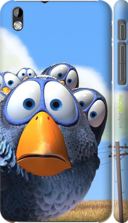 3D пластиковий матовий чехол Angry Birds для HTC Desire 816 - 6008m-169 изображение 