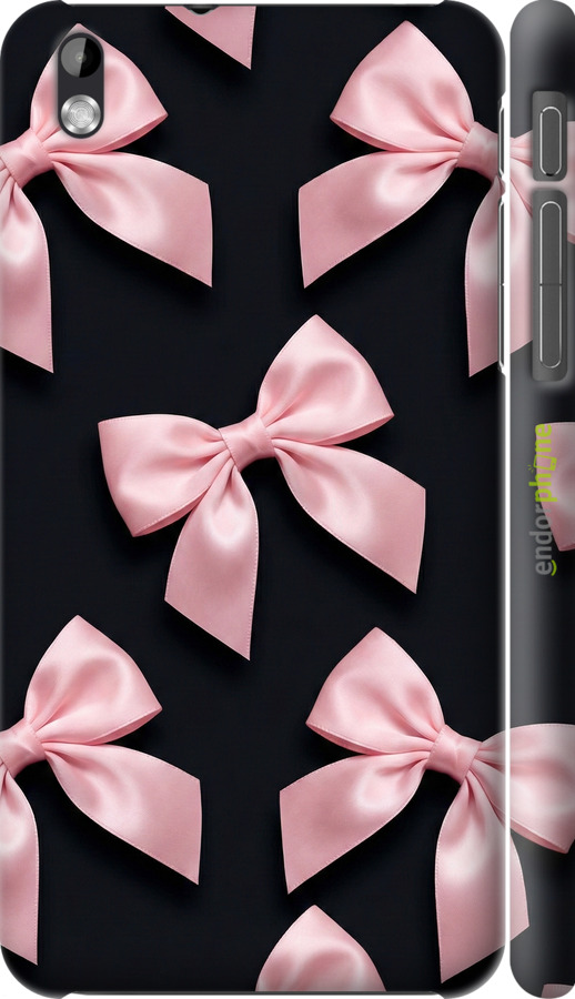 3D пластиковый матовый чехол Coquette Ribbons Dark Coquette для HTC Desire 816 - 6767m-169 изображение 
