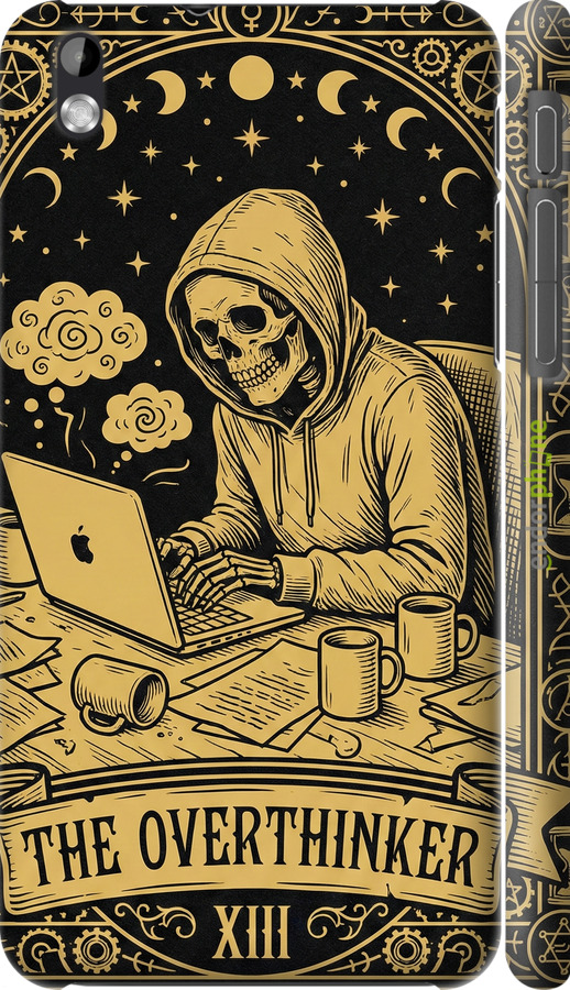 3D пластиковий матовий чехол The Overthinker для HTC Desire 816 - 6774m-169 изображение 