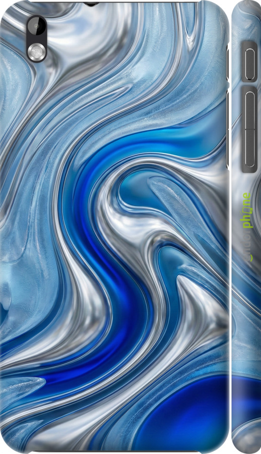 3D пластиковий матовий чехол Liquid Chrome для HTC Desire 816 - 6781m-169 изображение 