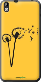 Силиконовый чехол Минимализм одуванчики для HTC Desire 816 - 6449u-169 изображение 