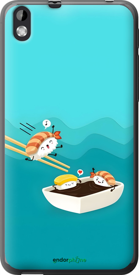 Силиконовый чехол Суши для HTC Desire 816 - 6354u-169 изображение 