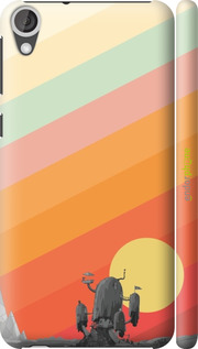 3D пластиковий матовий чехол № 5420 для HTC Desire 820 - 5420m-133 изображение 