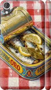 3D пластиковый матовый чехол Vintage Sardine Tin Phone для HTC Desire 820 - 6772m-133 изображение 