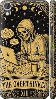 3D пластиковый глянцевый чехол The Overthinker для HTC Desire 820 - 6774c-133 изображение 