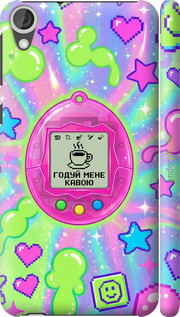 3D пластиковый глянцевый чехол 'Y2K Aesthetic Retro Pet: Годуй мене кавою' для HTC Desire 820 изображение 7